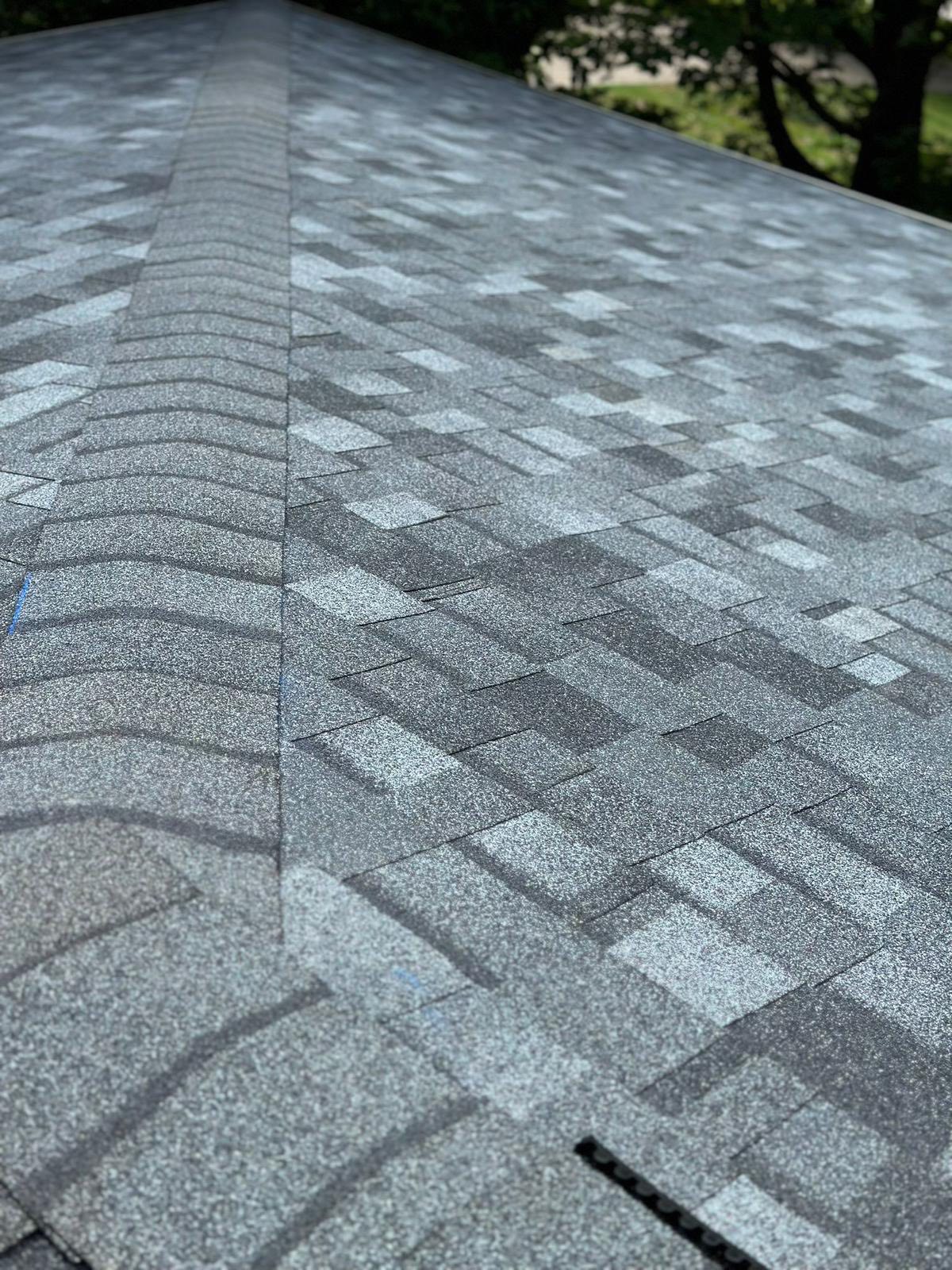 image of newly installed asphalt shingle roof near in the Quad Cities